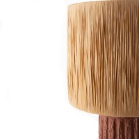 Επιτραπέζιο Φωτιστικό Brava Raffia Terracotta (36x36x60) Soulworks 0880003