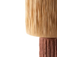 Επιτραπέζιο Φωτιστικό Brava Raffia Terracotta (36x36x60) Soulworks 0880003