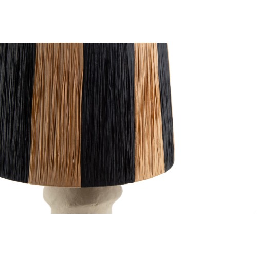 Επιτραπέζιο Φωτιστικό Juvela Raffia Beige Black (42x42x54) Soulworks 0880006