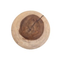 Βοηθητικό Τραπέζι Lind White Natural (40x40x40) Soulworks 0900003