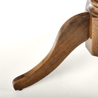WILLIAM τραπέζι τραπεζαρίας σε σκούρα καρυδιά 90÷124/90/75 cm 2010001053057