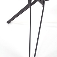 Τραπέζι τραπεζαρίας PASCAL λευκό / μαύρο 160/90/76 cm 2010001149576