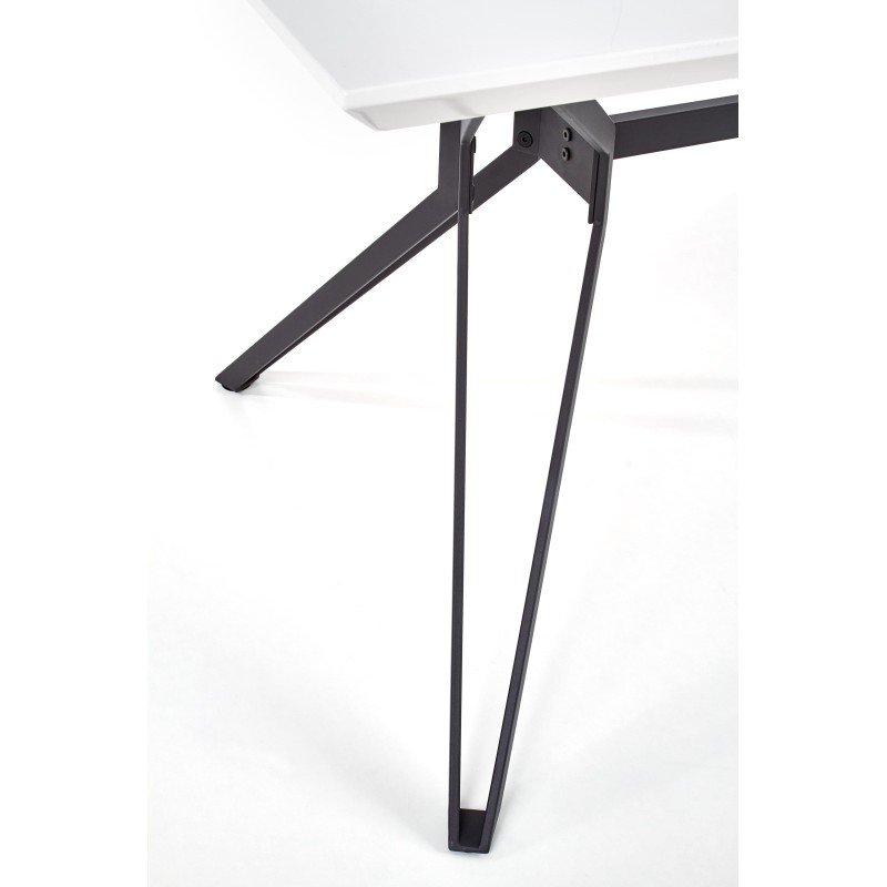Τραπέζι τραπεζαρίας PASCAL λευκό / μαύρο 160/90/76 cm 2010001149576