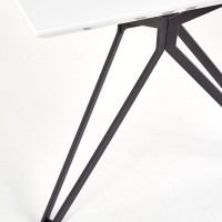 Τραπέζι τραπεζαρίας PASCAL λευκό / μαύρο 160/90/76 cm 2010001149576