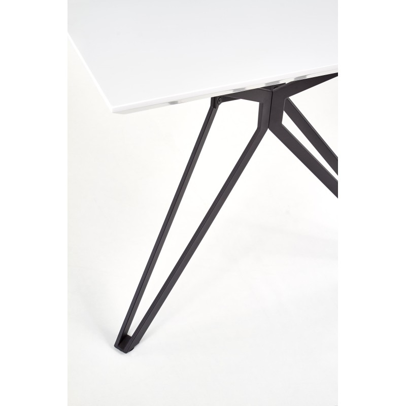 Τραπέζι τραπεζαρίας PASCAL λευκό / μαύρο 160/90/76 cm 2010001149576