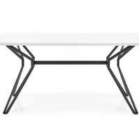 Τραπέζι τραπεζαρίας PASCAL λευκό / μαύρο 160/90/76 cm 2010001149576