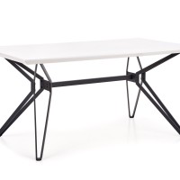Τραπέζι τραπεζαρίας PASCAL λευκό / μαύρο 160/90/76 cm 2010001149576