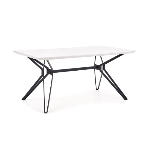 Τραπέζι τραπεζαρίας PASCAL λευκό / μαύρο 160/90/76 cm 2010001149576