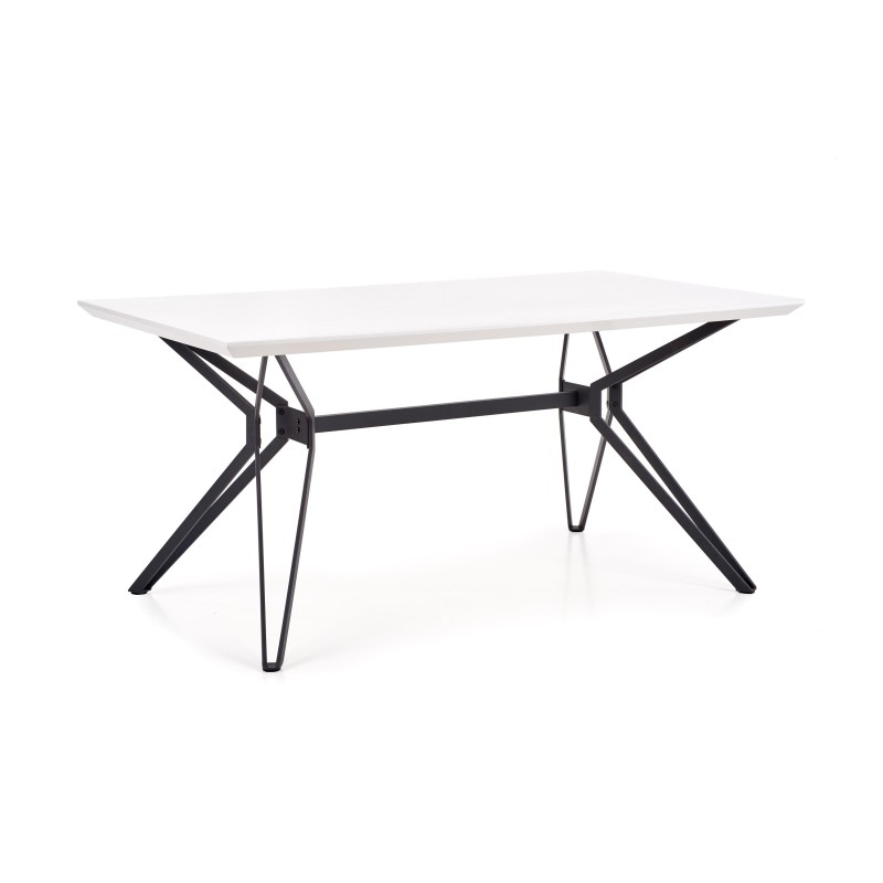 Τραπέζι τραπεζαρίας PASCAL λευκό / μαύρο 160/90/76 cm 2010001149576