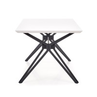 Τραπέζι τραπεζαρίας PASCAL λευκό / μαύρο 160/90/76 cm 2010001149576