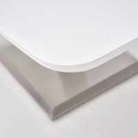 Επεκτεινόμενο Τραπέζι MISTRAL 160-220/90/77 cm,ανοξείδωτο-λευκό