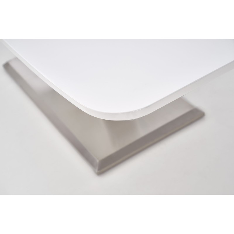 Επεκτεινόμενο Τραπέζι MISTRAL 160-220/90/77 cm,ανοξείδωτο-λευκό