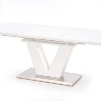 Επεκτεινόμενο Τραπέζι MISTRAL 160-220/90/77 cm,ανοξείδωτο-λευκό