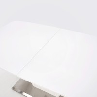 Επεκτεινόμενο Τραπέζι MISTRAL 160-220/90/77 cm,ανοξείδωτο-λευκό