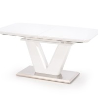 Επεκτεινόμενο Τραπέζι MISTRAL 160-220/90/77 cm,ανοξείδωτο-λευκό