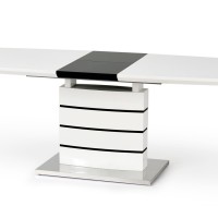 NORD τραπέζι επέκτασης λευκό / μαύρο  140-180/80/76 cm  2010001153535