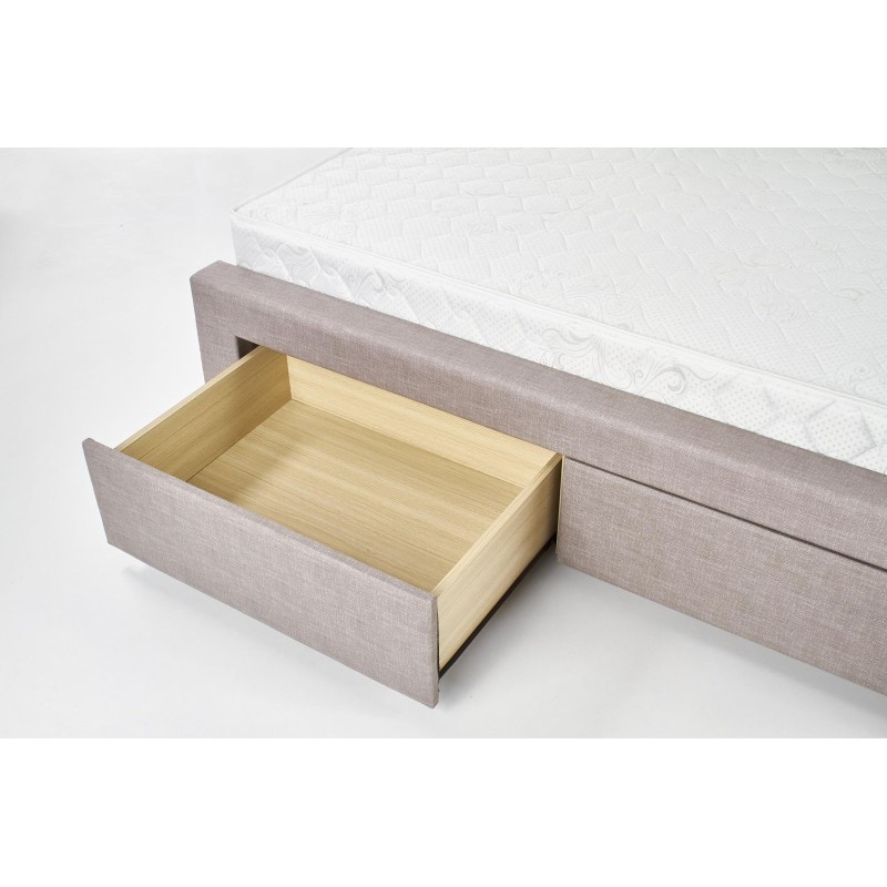 EVORA Κρεβάτι με συρτάρια μπεζ 164x215x111cm (για στρώμα 160x200cm)