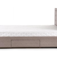 EVORA Κρεβάτι με συρτάρια μπεζ 164x215x111cm (για στρώμα 160x200cm)