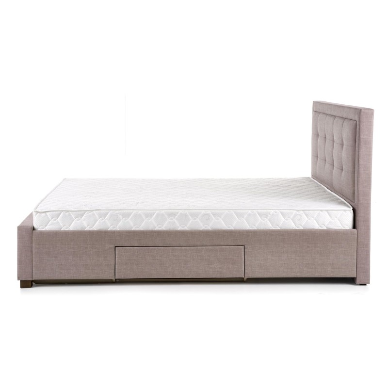 EVORA Κρεβάτι με συρτάρια μπεζ 164x215x111cm (για στρώμα 160x200cm)