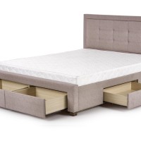 EVORA Κρεβάτι με συρτάρια μπεζ 164x215x111cm (για στρώμα 160x200cm)