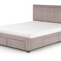 EVORA Κρεβάτι με συρτάρια μπεζ 164x215x111cm (για στρώμα 160x200cm)