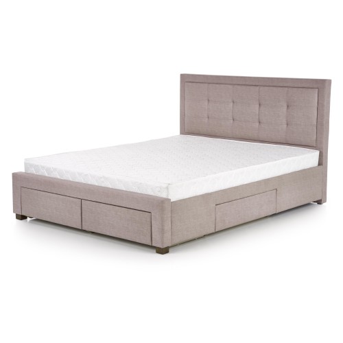 EVORA Κρεβάτι με συρτάρια μπεζ 164x215x111cm (για στρώμα 160x200cm) 