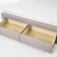 EVORA Κρεβάτι με συρτάρια μπεζ 164x215x111cm (για στρώμα 160x200cm)