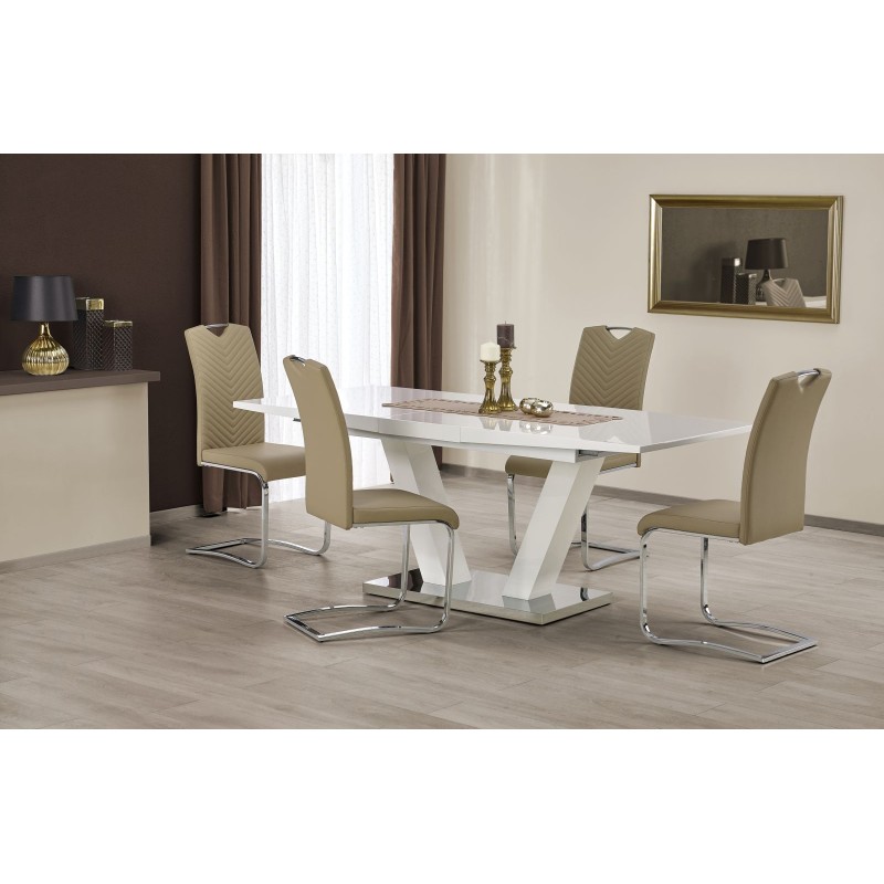VISION λευκό τραπέζι επέκτασης160-200/90/76 cm 2010001154198