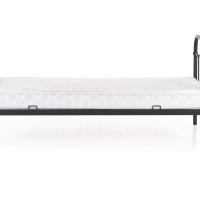 LINA 90 Κρεβάτι μεταλλικό σε μαύρο χρώμα 94x209x93cm (για στρώμα 90x200cm)