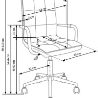 GONZO 2 Παιδική καρέκλα σε λευκό με μηχανισμό TILT 53x60x93-105cm