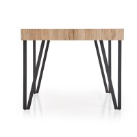 Τραπέζι τραπεζαρίας YOHANN 170/90/76 cm, san remo oak, πόδια - μαύρο