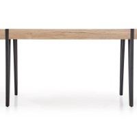 Τραπέζι τραπεζαρίας YOHANN 170/90/76 cm, san remo oak, πόδια - μαύρο