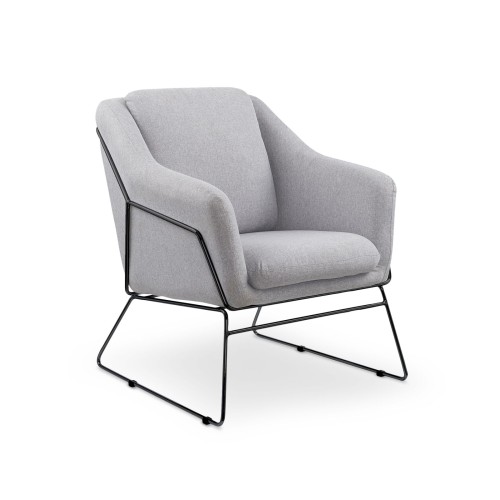 SOFT 2 Πολυθρόνα γκρι 69x76x81 με ύψος καθίσματος 46 cm