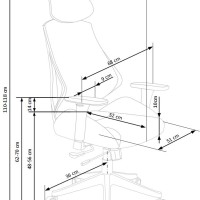 HASEL Καρέκλα Γραφείου σε μαύρο 68x78x110cm, με λειτουργία MULTIBLOCK