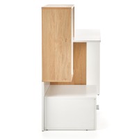 Γραφείο GROSSO διάσταση: 149/50/105 cm, υλικό: laminated μοριοσανίδες, χρώμα: χρυσαφένιο δρυς / λευκό V-UA-GROSSO-D.ZŁOTY/BIAŁY
