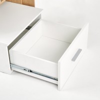 Γραφείο GROSSO διάσταση: 149/50/105 cm, υλικό: laminated μοριοσανίδες, χρώμα: χρυσαφένιο δρυς / λευκό V-UA-GROSSO-D.ZŁOTY/BIAŁY