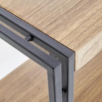 Βιβλιοθήκη BOLIVAR REG2 χρυσαφένιο δρυς / μαύρο100/30/155 cm 2010001169895