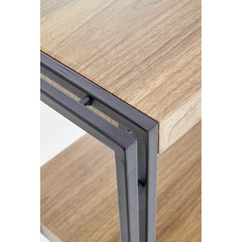 Βιβλιοθήκη BOLIVAR REG2 χρυσαφένιο δρυς / μαύρο100/30/155 cm 2010001169895