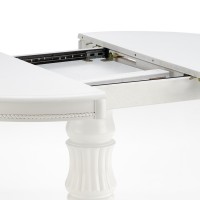 WILLIAM τραπέζι τραπεζαρίας  λευκό 90÷124/90/75 cm 2010001171393