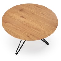 PIXEL 2 τραπέζι τραπεζαρίας χρυσή δρυς 120x120x76 cm 2010001172482