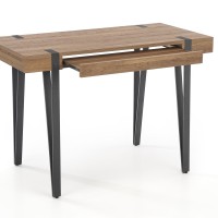 Γραφείο B39 μελί / μαύρο 110/55/76 cm 2010001173328