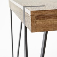 Γραφείο B39 μελί / μαύρο 110/55/76 cm 2010001173328