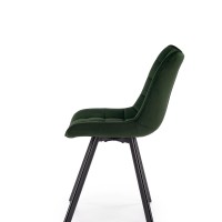 K332 Καρέκλα σκούρο πράσινο : 46x61x84cm με ύψος καθίσματος 48 cm
