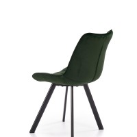 K332 Καρέκλα σκούρο πράσινο : 46x61x84cm με ύψος καθίσματος 48 cm