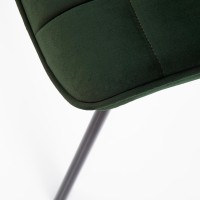 K332 Καρέκλα σκούρο πράσινο : 46x61x84cm με ύψος καθίσματος 48 cm