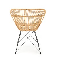 K335 Καρέκλα από φυσικό rattan σε φυσικό χρώμα 61x63x90 με ύψος καθίσματος 45cm