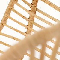 K335 Καρέκλα από φυσικό rattan σε φυσικό χρώμα 61x63x90 με ύψος καθίσματος 45cm