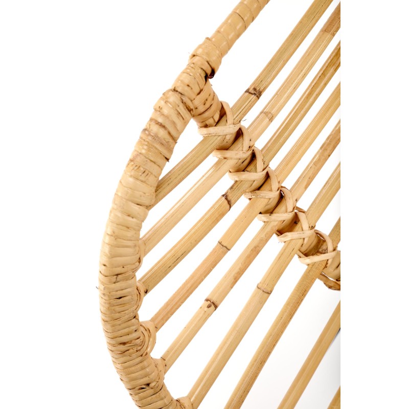 K335 Καρέκλα από φυσικό rattan σε φυσικό χρώμα 61x63x90 με ύψος καθίσματος 45cm