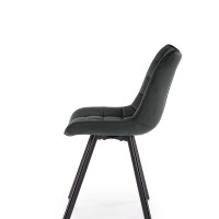 K332 Καρέκλα σκούρο γκρι 46/61/84cm με ύψος καθίσματος 48 cm