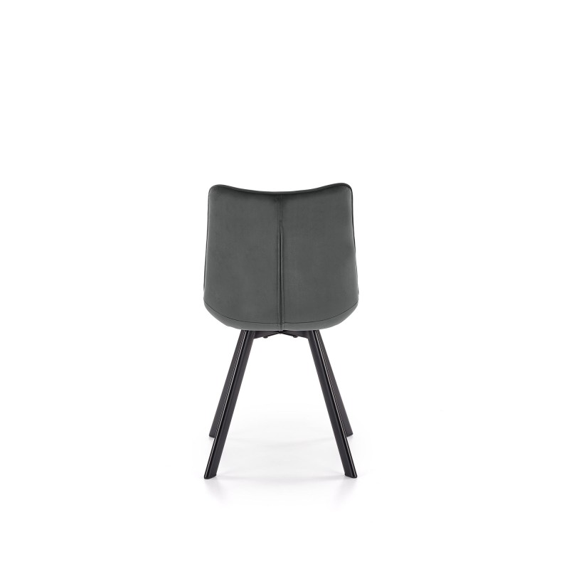 K332 Καρέκλα σκούρο γκρι 46/61/84cm με ύψος καθίσματος 48 cm